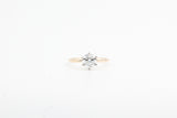 Yellow Gold Lab Grown Diamond Solitaire Engagement Ring