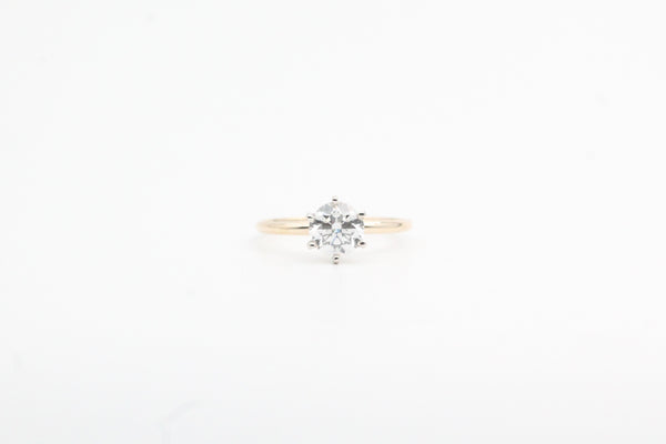 Yellow Gold Lab Grown Diamond Solitaire Engagement Ring