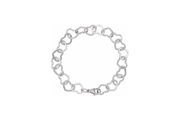 Sterling Silver Heart Bracelet