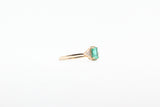 Yellow Gold Emerald and Diamond Ring