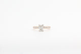 Yellow Gold Radiant Lab Grown Diamond Ring