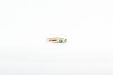 Yellow Gold Emerald and Diamond Ring